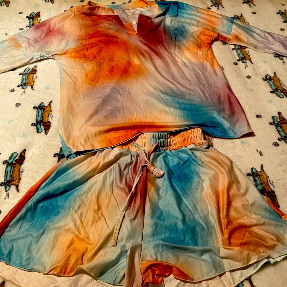 Colorful short pjs